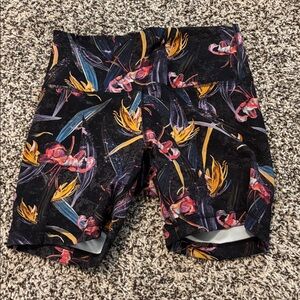 lululemon athletica Wunder Train 6 in Black Floral High-Rise Athletic Shorts